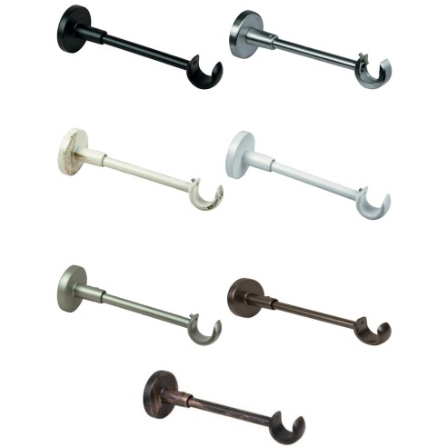 Supporto singolo aperto per bastone tende D. 20mm metallo Errebi