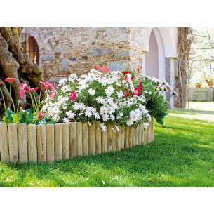 Bordura per aiuole in legno impregnato rotolo 200x20x5 cm Verdelook 2