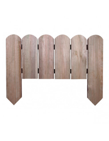 Bordura per aiuole in legno impregnato Vampiro Arco 35x H25/40 cm Verdelook