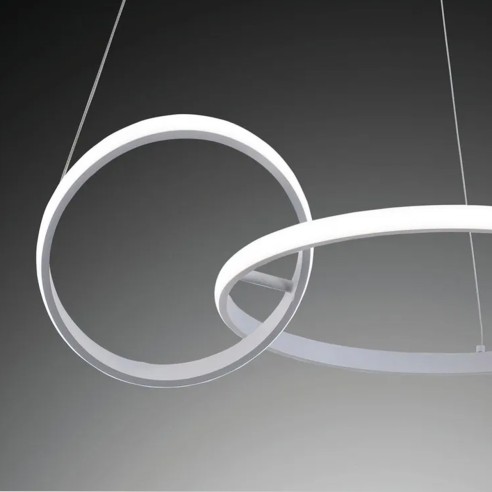 Lampada a sospensione kara LED integrato bianco Novecento