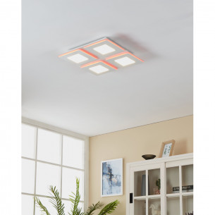 PADROGIANO-Z plafoniera quadrata LED RGB dimmerabile 26W Eglo 2