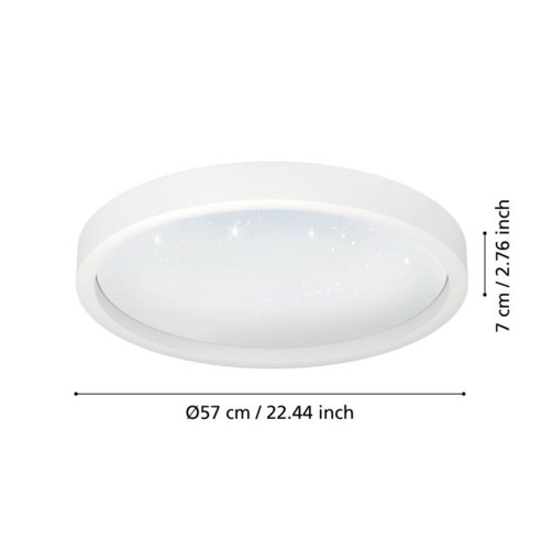MONTEMORELOS-Z plafoniera rotonda Smart LED RGB dimmerabile Eglo