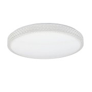 Plafoniera Soledad LED in metacrilato bianco rotonda
