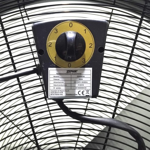 Ventilatore industriale da pavimento Ø 90 cm Zephir ZDM90CM dettaglio