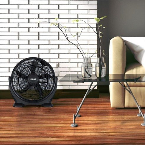 Ventilatore da pavimento alta velocità nero Ø 40cm Zephir ZBF04CM