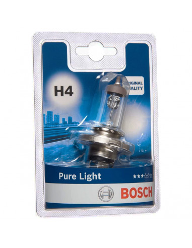 Lampadina alogena Original Quality H4 12V 60/55W Pure Light Bosch