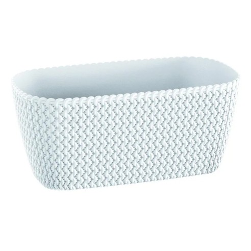 Portavaso da interno per piante e fiori Splofy in polipropilene bianco Prosperplast