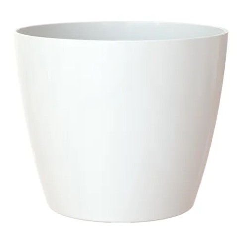 Portavaso da interno per piante e fiori Sanremo bianco lucido Artevasi
