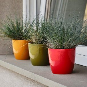 Portavaso da interno per piante e fiori Madeira finitura lucida Ø 14 cm Teraplast 2