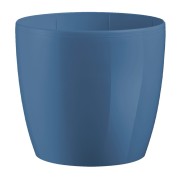 Portavaso da interno per piante e fiori Madeira finitura lucida Ø 14 cm Teraplast blu