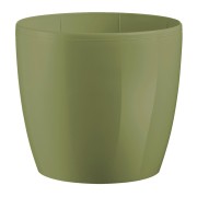 Portavaso da interno per piante e fiori Madeira finitura lucida Ø 14 cm Teraplast verde