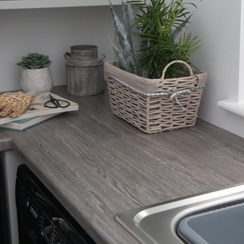 INDIGOS UG Pellicola Adesiva Per Mobili – 63 Cm X 2 M, Opaco, Grigio Chiaro, PVC Di Qualità Made In Germany - 3