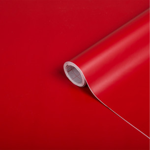 Pellicola adesiva per mobili rosso opaco D-c-fix 2
