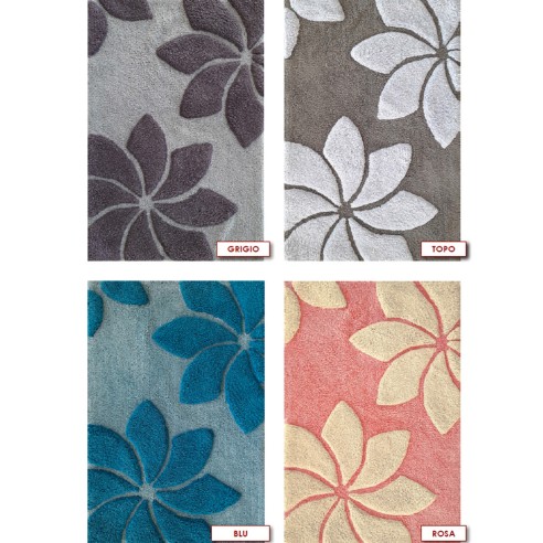 Tappeto bagno Loto in cotone Sobel