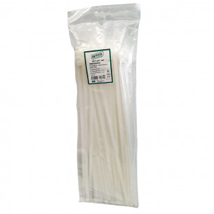 Fascette elettricista in nylon bianco 290x4,8 mm 100 pz Reitool 541