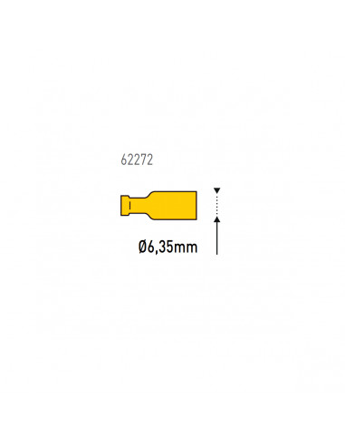 Capicorda femmina set 10 pz giallo 4-6 mm2 Electraline 62272
