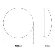 Plafoniera anti black out LED 18W 4000K Full Moon Beghelli 75347