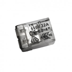 Connettori rapidi a tastiera 2 vie 1-4 mm2 set 5 pz Electraline 80611 2