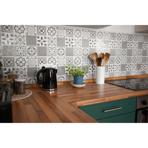 Pannelli adesivi per pareti Oriental Style 30,5x30,5cm Wall d-c-fix ambientata
