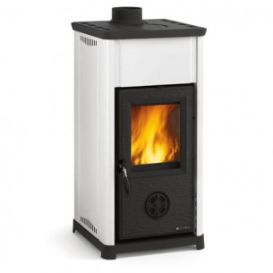 Stufa a legna Tea 6,6 kW Bianco La Nordica