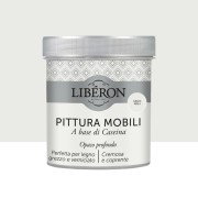 Pittura per mobili base caseina opaco profondo Liberon Grigio Perla