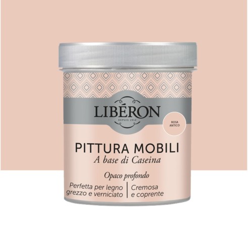 Pittura per mobili base caseina opaco profondo Liberon Rosa Antico