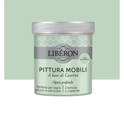 Pittura per mobili base caseina opaco profondo Liberon Verde Acquamarina