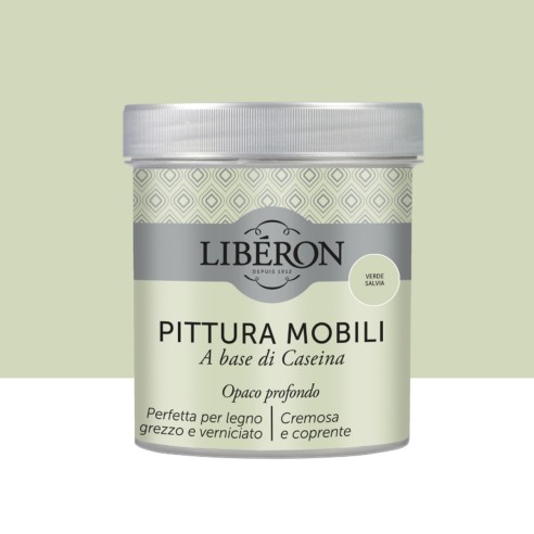 Pittura per mobili base caseina opaco profondo Liberon Verde Salvia
