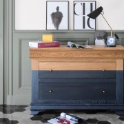 Pittura per mobili vernice iridescente I Neri Profondi Liberon Nero Blu Brillante
