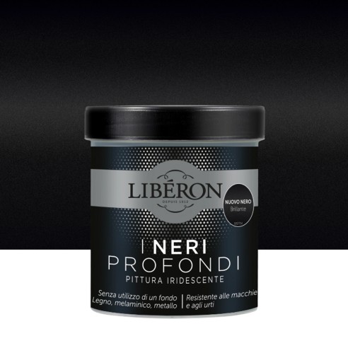 Pittura per mobili vernice iridescente I Neri Profondi Liberon Nuovo Nero Brillante