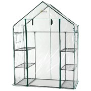 Serra da giardino a casetta 6 ripiani L143xP73xH195 cm Kepos Garden
