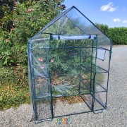 Serra da giardino 6 ripiani Deluxe L143xP73xH195 cm ambientata