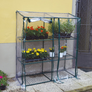 Serra da giardino e terrazzo Verdelook Rettangolare 3 ripiani L135xP50xh152cm 2