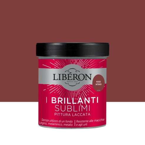 Pittura laccata I Brillanti Sublimi Liberon Rosso Intenso