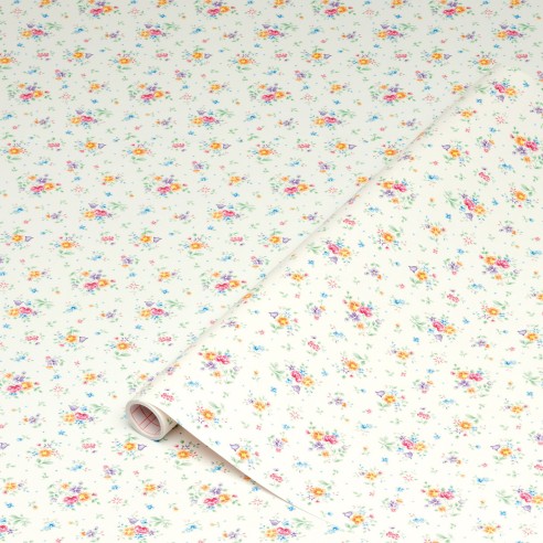 Pellicola adesiva per mobili in vinile Fiori 45cmx2m D-c-fix