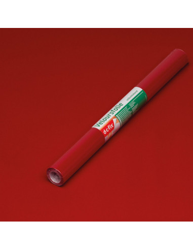 Pellicola adesiva per mobili Velluto rosso 45cmx1m D-c-fix