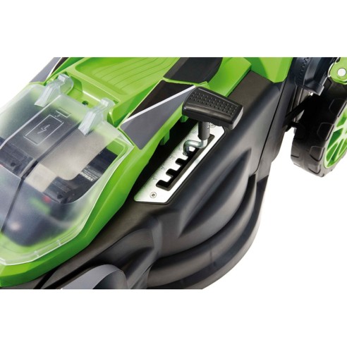 Rasaerba a batteria 20V 2Ah lama 38cm mulching RS20 Verdemax 4354 regolazione altezza taglio