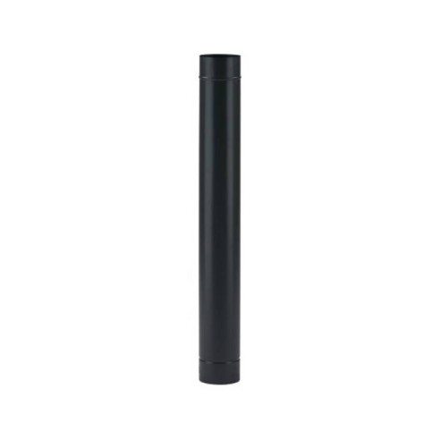 Tubo stufa a legna porcellanato Smalto Classic nero opaco 0,6mm diam. 140 mm