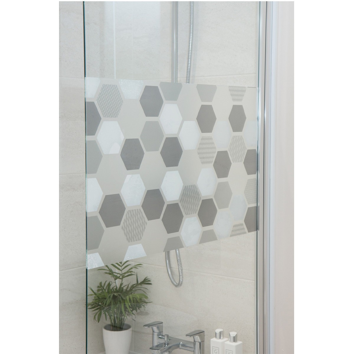 DIFIT Pellicola per Vetri Finestre, Pellicola Privacy Finestre Scintillante Satinata Elettrostatica Riutilizzabile Anti-UV Decorativa per Camera da Letto, Bagno e Ufficio (90x200 cm