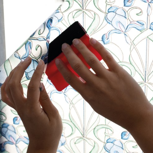 Pellicola Per Vetri Decorativa Effetto Elettrostatico Motivo Foglie - 45 Cm X 200 Cm - Riposizionabile E Senza Colla Per Privacy E Stile - 2