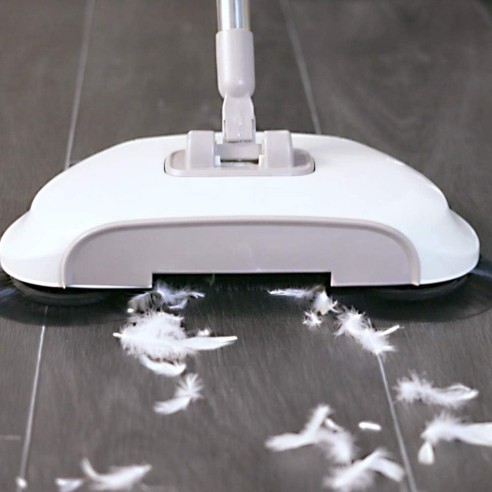 Scopa ciclonica senza fili, 3 spazzole rotanti, grigio  Euromarketing 90 srl