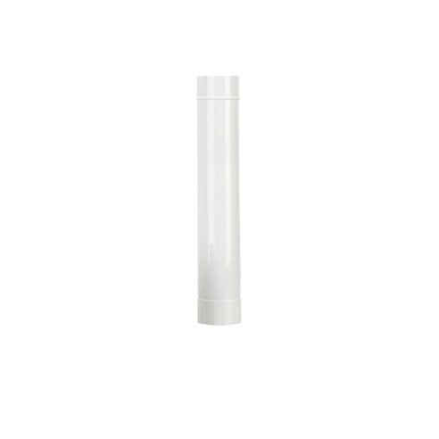 Tubo stufa a legna porcellanato Ala Smalto Classic bianco 0,6mm Ø 100 mm