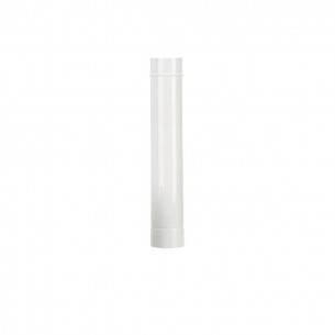 Tubo stufa a legna porcellanato Ala Smalto Classic bianco 0,6mm Ø 130 mm