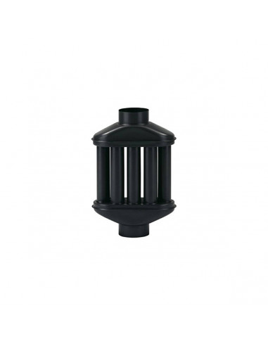 Scambiatore di calore porcellanato 8 tubi cilindrici Ala Smalto Classic nero 0,6mm