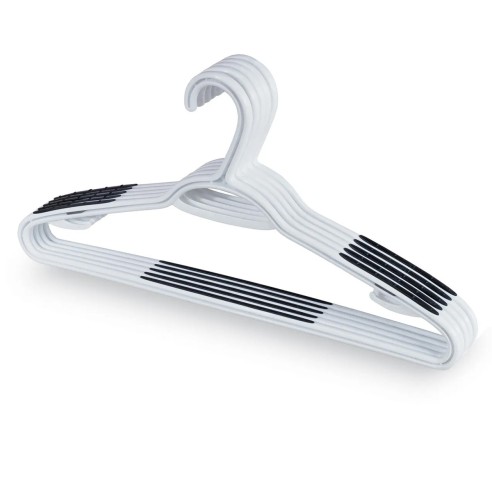 Set grucce/appendiabiti con barra Domopak Living 5 pz bianco
