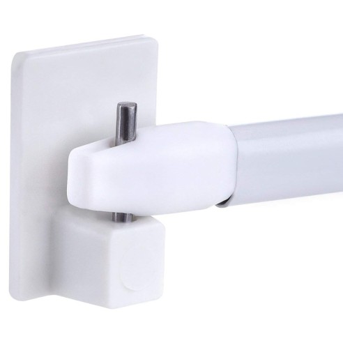 Gancio per tende autoadesivo 4pz bianco