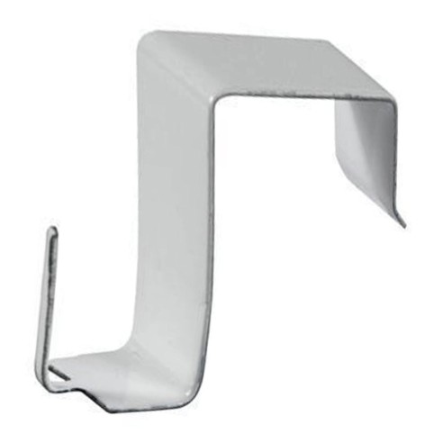 Ganci per tende su serramenti in legno e PVC 4pz Errebi bianco
