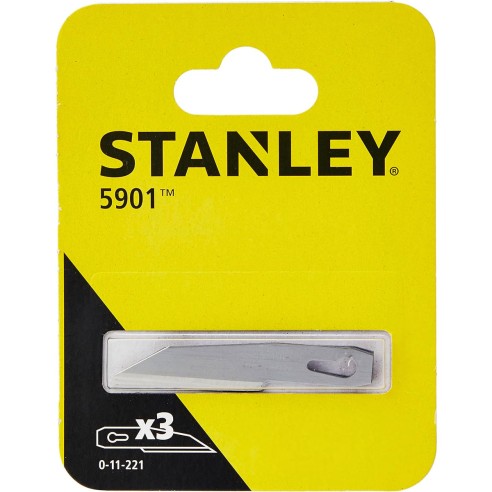Lame di ricambio per cutter Stanley 0-11-221 affilate 3pz
