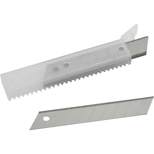 Lame di ricambio per cutter 18mm con dispenser 8 lame Stanley 0-11-219