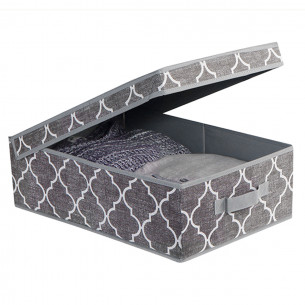 Scatola portabiancheria in TNT 31,5x48xh15cm grigio